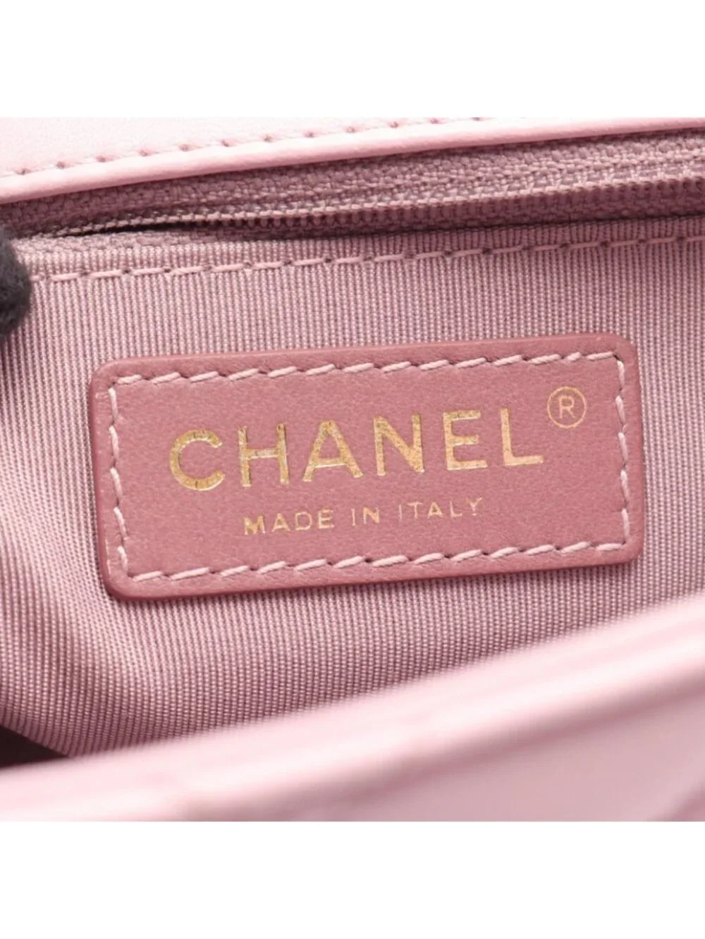 Chanel Shoulder Bag Quilted Single Flap Light Pink Lambskin Chain